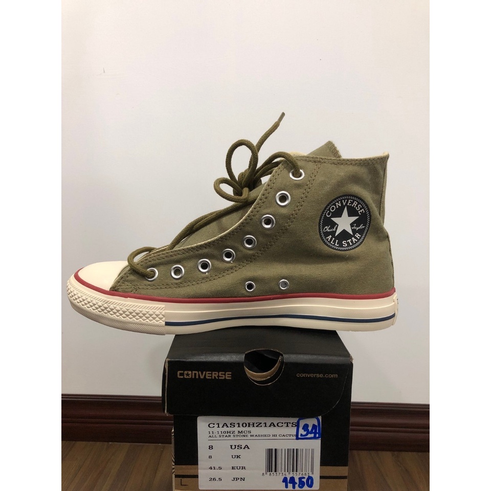 รองเท้า Converse all star รุ่น Converse34:11-110HZ MCS สีเขียวแคคตัส งานแท้100% โปรโมชั่น ลดราคา 40%