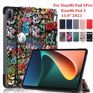 ใหม่ เคสแท็บเล็ตอัจฉริยะ แบบแม่เหล็ก พับได้ สําหรับ Xiaomi Pad 5Pro 2021 Mi Pad 6 Pro Xiaomi Pad 5 6 Pro 11 นิ้ว