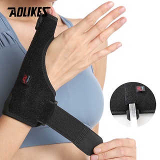 AOLIKES 1 Single Wrist Support Thumb Hand Brace Splint Sprains Arthritis Wristband Belt Finger Splint Tennis Sport Wrist Protection