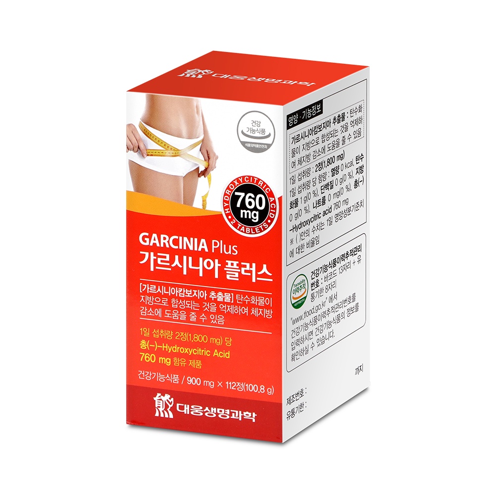 [อาหารเกาหลี] Daewoong Diet Garcinia plus 900mg 112 เม็ด 8 สัปดาห์