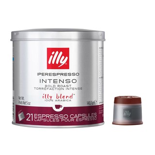 แคปซูลกาแฟดาร์กโรสเตส ILLY 21 แคปซูลCOFFEE CAPSULE DECAFFEINETED ILLY 21CAP