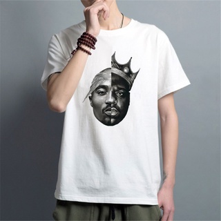 เสื้อยืดผ้าฝ้าย พิมพ์ลาย Notorious Big 2PAC Eazy Tupac สไตล์ฮิปฮอป สําหรับผู้ชาย DF12HJ26825