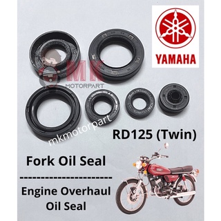 ชุดซีลน้ํามันเครื่องยนต์คู่ สําหรับ Yamaha RD125 RD125B RD125C