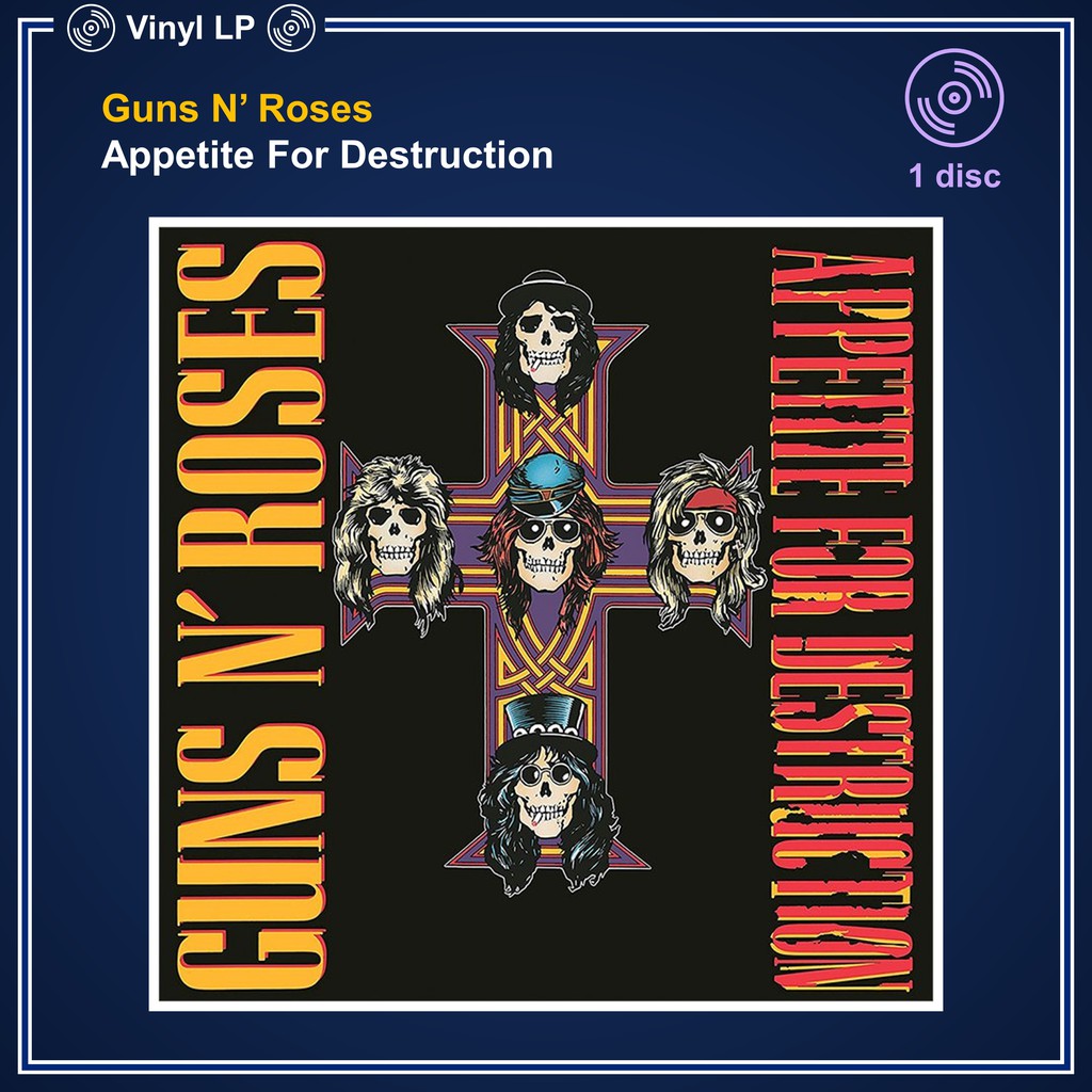 [แผ่นเสียง Vinyl LP] Guns N' Roses - Appetite For Destruction [ใหม่และซีล SS]