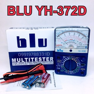 มัลติมิเตอร์ BLU YH-372D Multimeter มัลติมิเตอร์เข็ม มิเตอร์วัดไฟแบบอนาล็อก