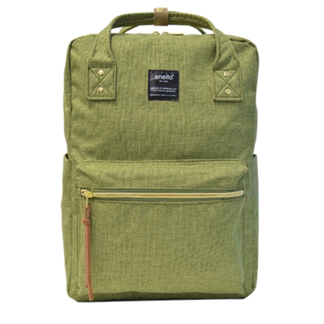 กระเป๋า anello รุ่น Regular Canvas Square Backpack ของแท้ ถูกมาก