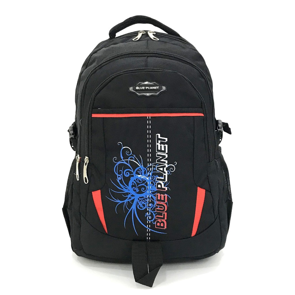 BLUE PLANET by BP WORLD กระเป๋าเป้ รุ่น P1406-2 มีให้เลือก 3 สี ได้แก่ สีดำ,เทา,แสด