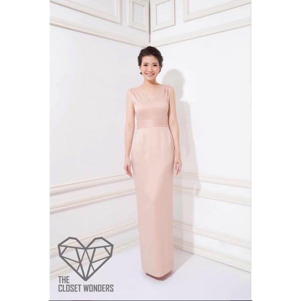 Valerie Evening Gown in Nude