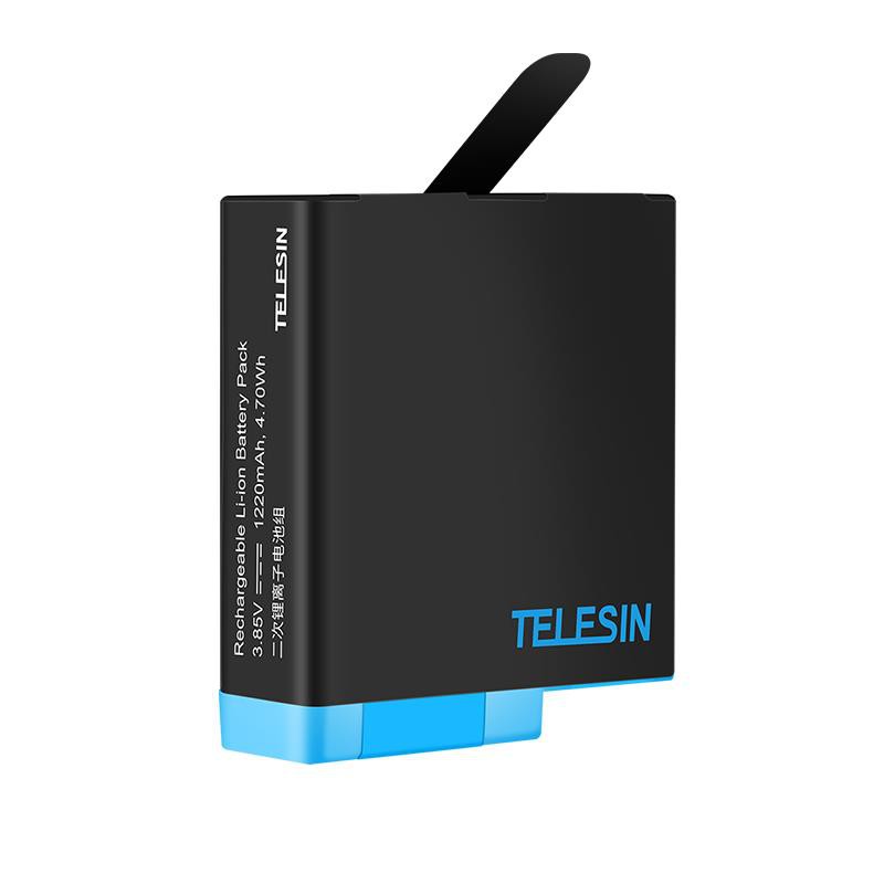 TELESIN HERO8 แบตเตอรี่เสริม/กล่องชาร์จแบบบรรจุแบตเตอรี่ HERO6/HERO7Black/HERO8Black GP-BTR-801-B / GP-BNC-801