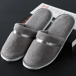 SY_SHOP slipper รองเท้าใส่ในบ้าน รองเท้าโรงแรม พื้นยาง สลิปเปอร์ กันลื่น (size:40-42)