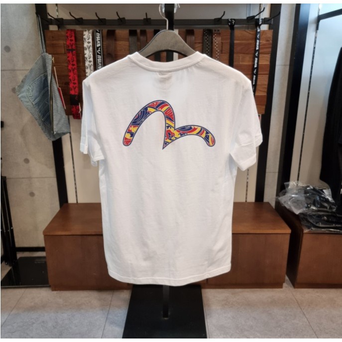 เสื้อยืด ทรงหลวม ลายคลื่น สไตล์เกาหลี
