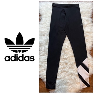 แท้ 💯% Used Adidas Originals Black EQT Equipment Leggings size XS เอว 24-26” แบบสวย รุ่นแพง สภาพใหม่กริบ