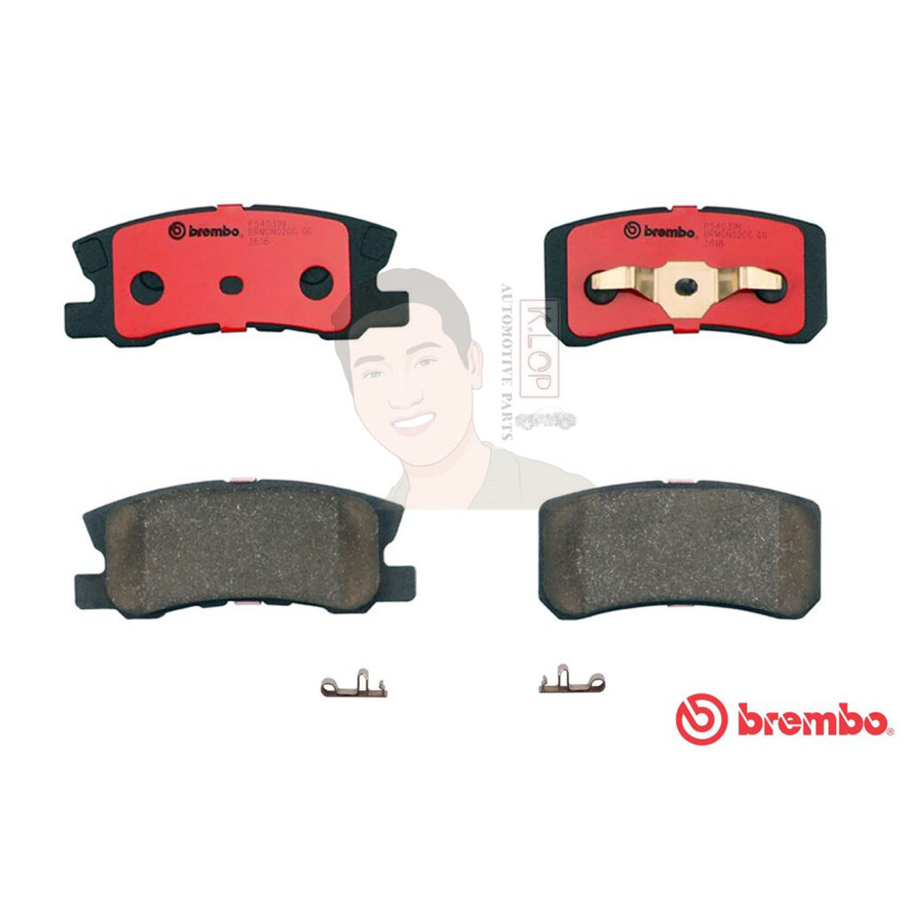 P54 031C ผ้าเบรก R (แท้ BREMBO รุ่น Ceramic) MITSUBISHI ปาเจโร่ Pajero 3.2 3.5 V6 ปี2000-> /MITSUBIS