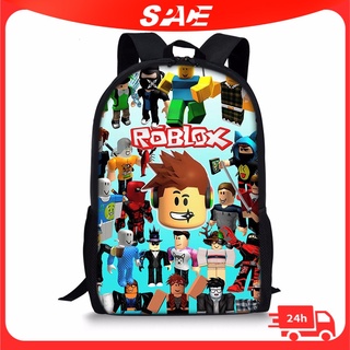 [พร้อมส่ง] Roblox กระเป๋าเป้สะพายหลัง ลายการ์ตูนเกมเสมือนจริง ขนาด 44 ซม. สําหรับนักเรียนประถม ชาย และหญิง