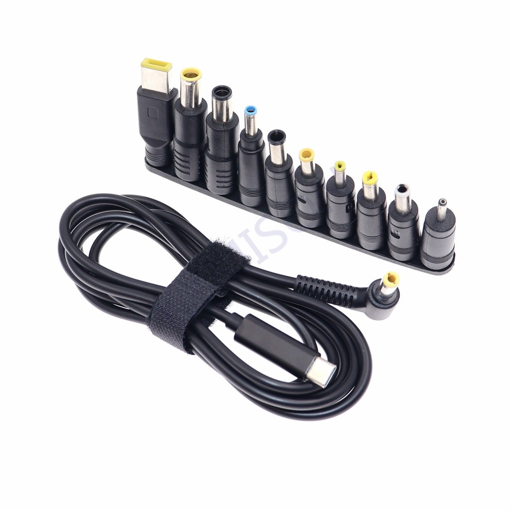 ขั้วต่ออะแดปเตอร์แปลงไฟแล็ปท็อป ปลั๊ก Dc USB Type C ตัวแปลงแจ็คตัวผู้เป็นสากลสําหรับ Lenovo สําหรับเครื่องชาร์จโน้ตบุ๊ก Asus