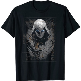 เสื้อยืดวินเทจเสื้อยืด พิมพ์ลาย Marvel Moon Knight Glowing Eyes สไตล์อียิปต์ สําหรับผู้ใหญ่S-4XL