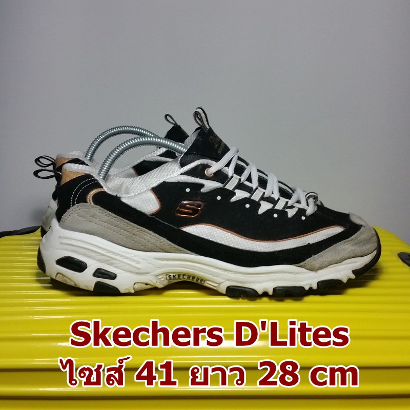 Skechers D'Lites มือสอง ของแท้ ไซส์ 41 ยาว 28 เซน  (รองเท้าสเก็ตเชอร์ รุ่น เบอร์ ขนาด ไซต์ สภาพดี สภาพสวย)