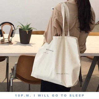 ทักแชทก่อนสั่ง 🕙 กระเป๋าผ้าสไตล์มินิมอล (Vincents tote bag)