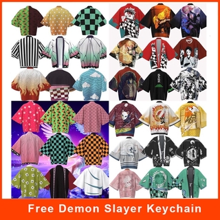 เสื้อคลุม ทันจิโร่ เนซุโกะ ดาบพิฆาตอสูร ฮาโอริ อะนิเมะ Demon Slayer Kimetsu no Yaiba Tanjiro nezuko Kamado