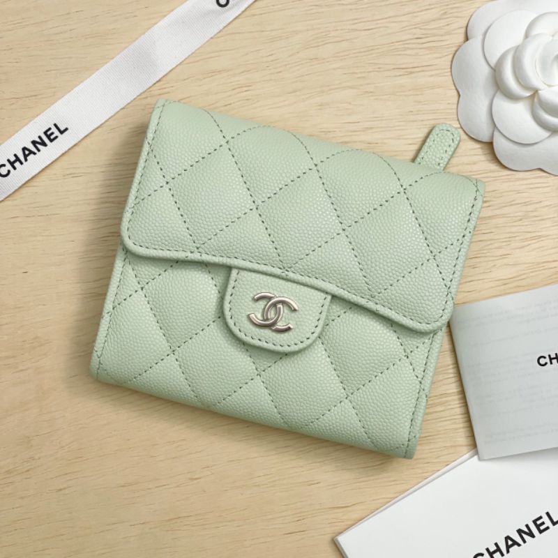 Chanel​ trifold​ wallet​