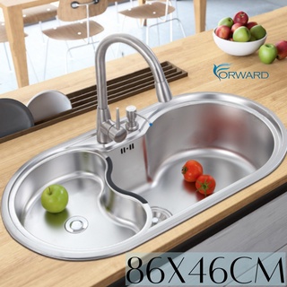 ซิงค์ล้างจาน อ่างล้างจาน ซิงค์ล้างจานสแตนเลส อ่างล้างจานสแตนเลส ซิงค์ Kitchen sink ,stainless steel sink FS665A