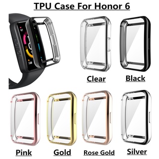 เคสนาฬิกาข้อมือ TPU ชุบไฟฟ้า สําหรับ Huawei Band 7 6 pro NFC Honor Band 6