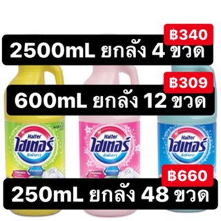 ยกลัง Haiter 2500 600 250 mL ไฮเตอร์ Haiter น้ำยาซักผ้าขาว ทุกสี ขนาด 250 มล