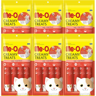 Me-O Cat Treat Crab Flavor 60g (6 units) มีโอ ขนมแมวเลีย รสปู 60 กรัม (6 ห่อ)