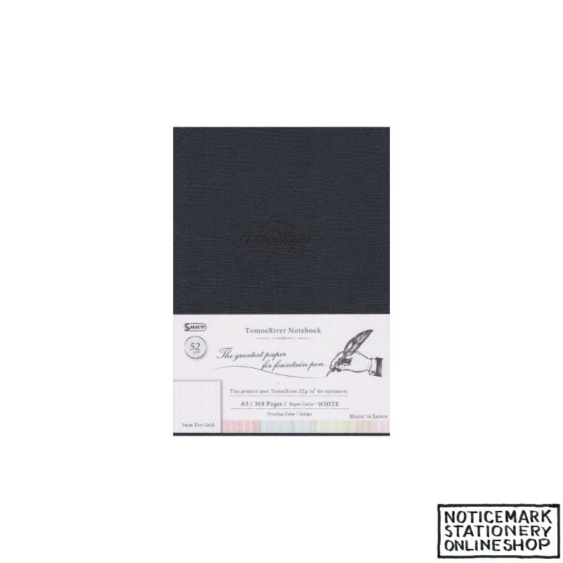 Tomoe river 52 gms hard cover notebook a5 368 pgs dot grid