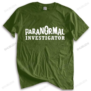 ถูกสุดๆมาใหม่ เสื้อยืดลําลอง ผ้าฝ้าย แขนสั้น คอกลม พิมพ์ลาย Paranormal Investigator แฟชั่นฤดูร้อน สําหรับผู้ชาย