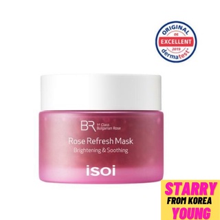 Isoi Rose Refresh Mask 80 กรัม / ไบรท์เทนนิ่ง &amp; ผ่อนคลาย