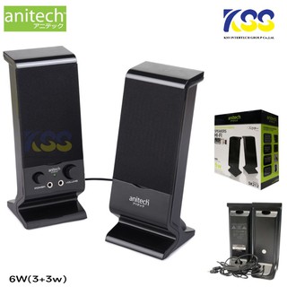 Anitech 2.0 Stereo Speaker SK212 - ดำ สินค้ารับประกัน 2ปี กำลังวัตซ์ 6W