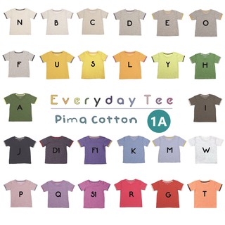 เสื้อยืดเด็กขี้ร้อน ไซส์1ขวบ(1A) Pima Cotton บางสุดในโลก  : small but chic