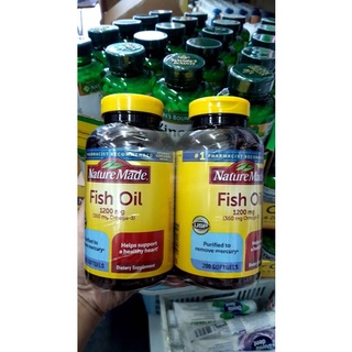 Nature Made Fish Oil 1200mg 200 Softgels