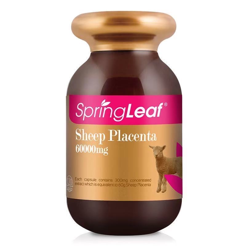 Springleaf Sheep placenta 60000 mg 120 capsules ใหม่