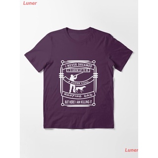 Luner เสื้อยืดผู้ชายและผู้หญิง Hunting t shirt Gift For dad Essential T-Shirt Short sleeve T-shirts