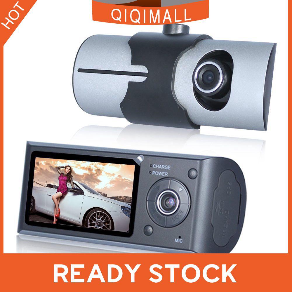 HD 1080 P Dual Lens กล้องบันทึกวิดีโอ DVR สำหรับติดรถยนต์ QMTL