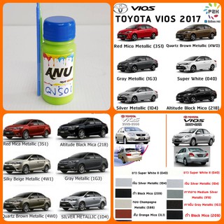 สีแต้มรถ PIY -I สีรถยนต์ TOYOTA VIOS สีตรงตามรุ่นรถ ตรงเบอร์ (กี่งเงา) ขนาด 30 ml. (ขวด)