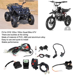 [สินค้าพร้อมส่ง] ชุดสายไฟสตาร์ทเครื่องยนต์ไฟฟ้าสําหรับ Gy6 125Cc 150Cc Quad Bike Atv