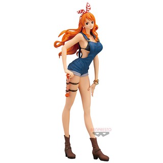 844959 One Piece Stampede - Nami - Glitter &amp; Glamours - Yellow &amp; Blue (Bandai Spirits)