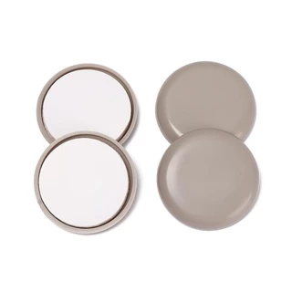 PUSHATH 4pcs เฟอร์นิเจอร์ขา Slider Pads รอบหนา Easy Move เก้าอี้อุปกรณ์โต๊ะโซฟา Self-Adhesive Anti Noisy