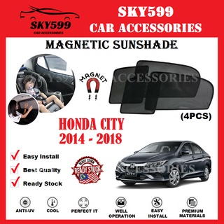 ม่านบังแดดแม่เหล็ก Honda City 2014-2018 Epic [4 ชิ้น]