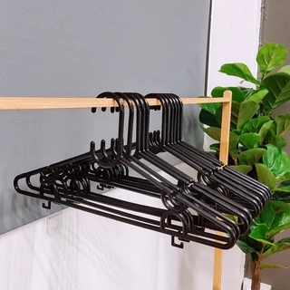 ไม้แขวนเสื้อ สีขาว มินิมอล ไม้แขวนพลาสติก แพ็ค 6 ชิ้น ราคาถูก # No.37