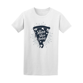 แขนสั้นcrew neckพิซซ่า. เสื้อยืด พิมพ์ลายกราฟฟิค Slice Slice สําหรับเด็กS-XXXXL