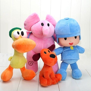 ตุ๊กตาการ์ตูน Pocoyo Elly Elephant Loula Dog Pato ของเล่นสําหรับเด็ก