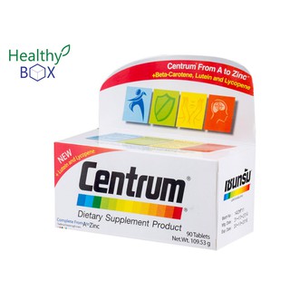 CENTRUM Lutein&amp;Lycopene 90 เม็ด วิตามินและเกลือแร่รวมถึง 22 ชนิด (V)