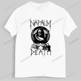 [COD]เสื้อยืดผ้าฝ้าย พิมพ์ลาย NAPALM DEATH 1 FRUIT OF THE LOOM DTG สีดํา แฟชั่นฤดูร้อน สําหรับผู้ชายS-5XL