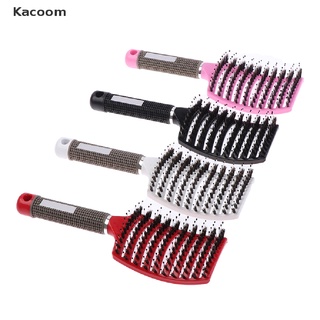 Kacoom Women Hair Brush Scalp Massage Comb Bristle Nylon Wet Curly Detangle Salon Tools TH