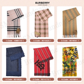 Burberry ผ้าพันคอ ผ้าคลุมไหล่ สินค้าแท้ช๊อปคิง