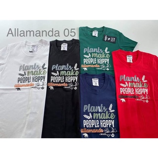 Allamanda เสื้อยืดคอกลม ทรงเข้ารูป แต่งสกรีนงานคุณภาพ